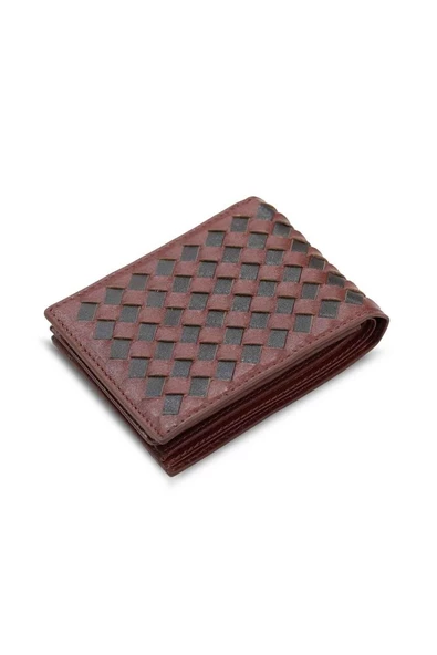 Guard Örgü Desenli Taba Kahve Hakiki Deri Erkek Cüzdanı - GRD2412WT1067 ürün görseli 1