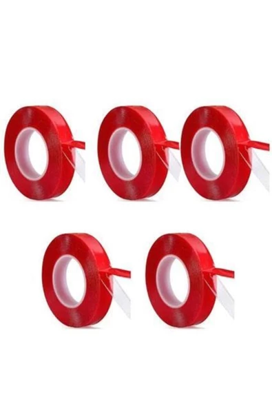 Çift Taraflı Silikonlu Montaj (VHB) Bandı 18mm X1.5 Mt 5 Adet ürün görseli 1