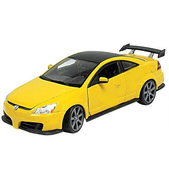 Motormax Honda Accord Custom Tuner 1:18 Sarı Model Araba ürün görseli 1