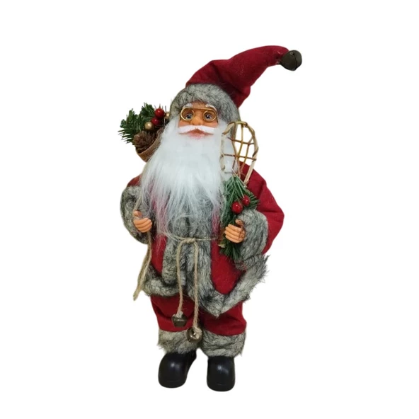 T.Concept Dekoratif Zilli Noel Baba Yılbaşı Figürü 30 cm ürün görseli 1