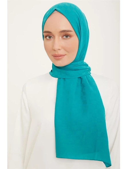 Trend P.monogram Şal2 21142 Petrol Mavisi ürün görseli 1