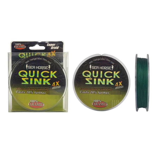 Sea Horse Quick Sink 0,30 Mm 150mt 4x İpek Misina ürün görseli 1