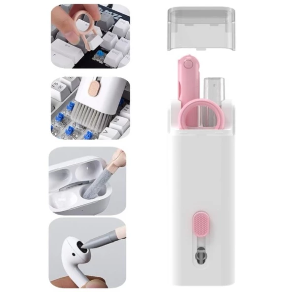 Çok Fonksiyonlu 7 In 1 Airpods Klavye Ekran Kulaklik Temizleme Kiti ürün görseli 1