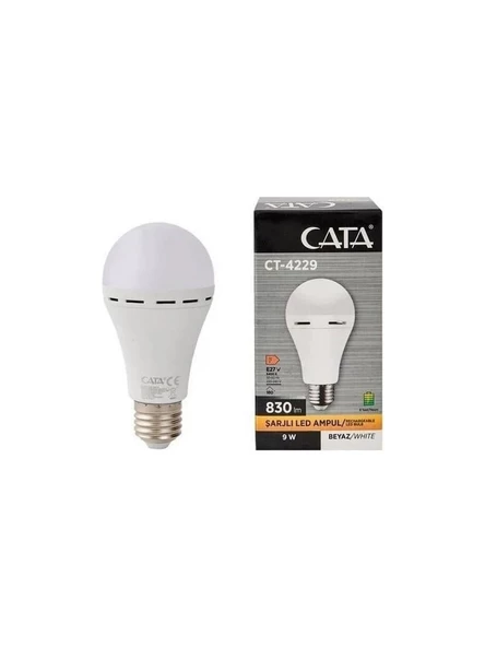 Cata 9 W Led Şarjlı Ampul 830 Lm ürün görseli 1