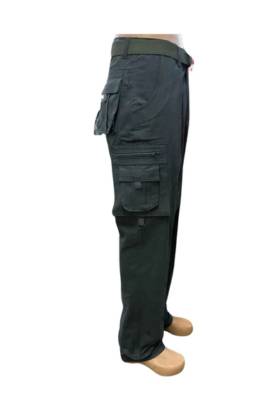 Kargo Cepli Pantolon K.Yeşil - Resim 4