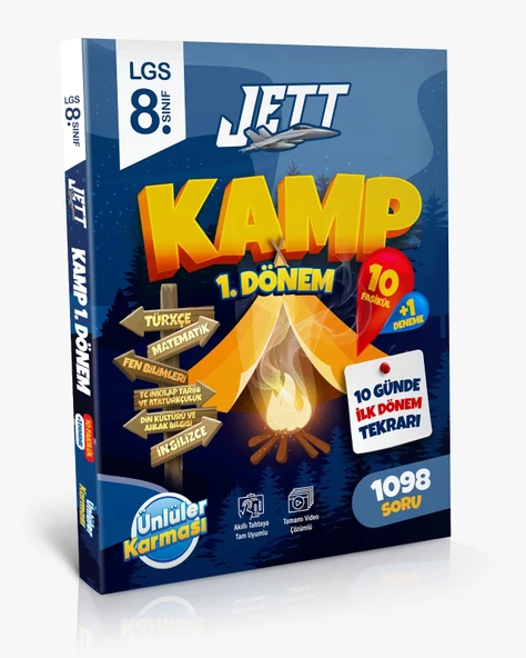 Ünlüler Karması 8.sınıf 1.dönem Tüm Dersler Jett Kamp Yeni ürün görseli 1