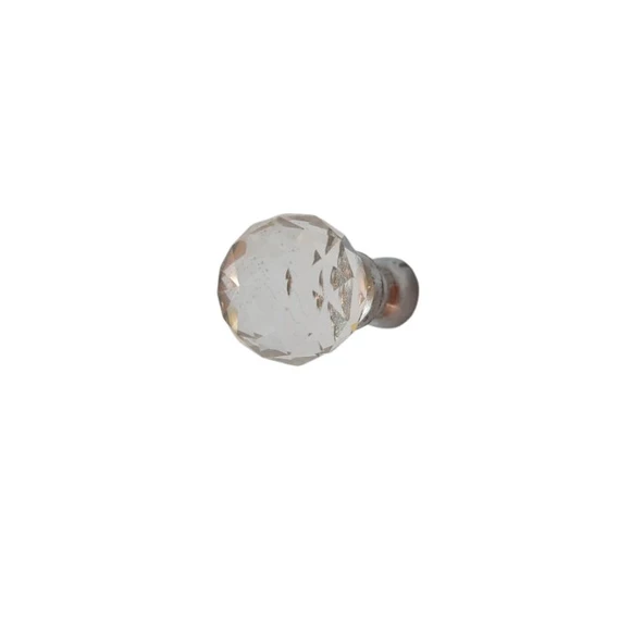 Kristal Tekli Krom Ayak 10 mm Kulp / 6 ADET ürün görseli 1