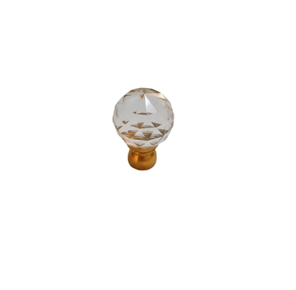 Kristal Tekli gold Ayak 10 mm Kulp / 6 ADET ürün görseli 1