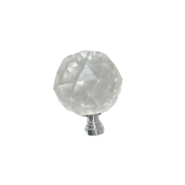Kristal Tekli Krom Ayak 40 mm Kulp / 5 ADET ürün görseli 1