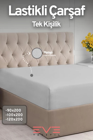 Fitted Yüksek Kaliteli Penye Kumaş Tek Kişilik Lastikli Çarşaf ürün görseli 1