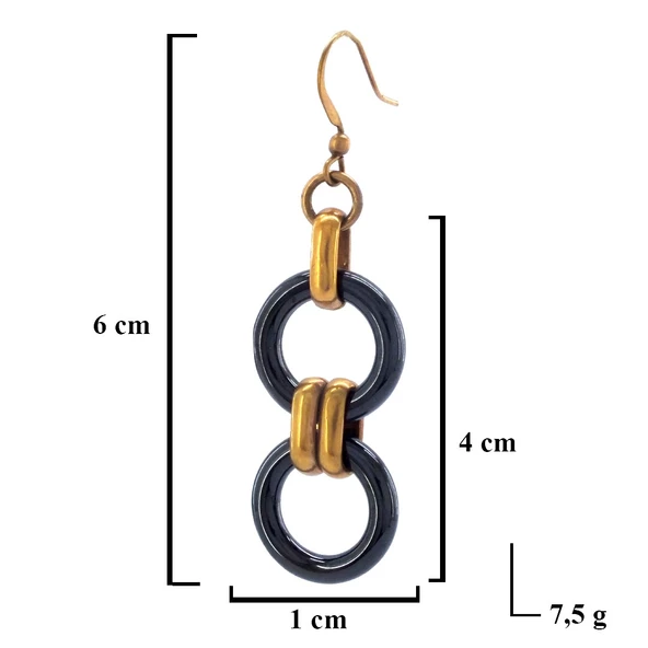 BZ 316L Çelik Halkalı Küpe UNK-572 - Resim 3