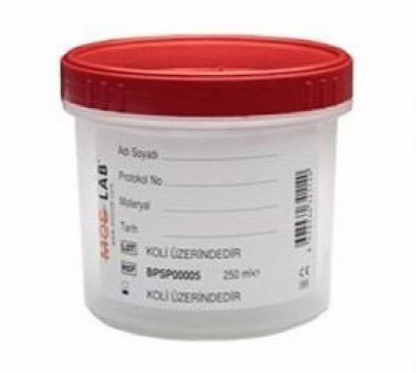 Patoloji Numunesi Taşıma Kabı 1000 ml Spesmen Kabı 1000 ml 10 adet ürün görseli 1