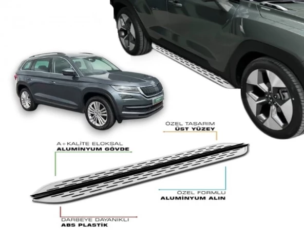 SKODA KODIAQ 2017 2018 2019 2020 2021 2022 2023 2024 YAN BASAMAK ürün görseli 1