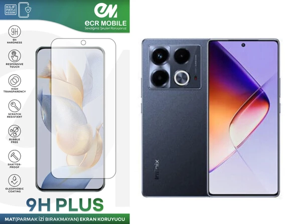 Infinix Note 40 Ekran Koruyucu MAT Parmak İzi Bırakmayan Uyumlu Esnek Nano Kırılmayan ürün görseli 1