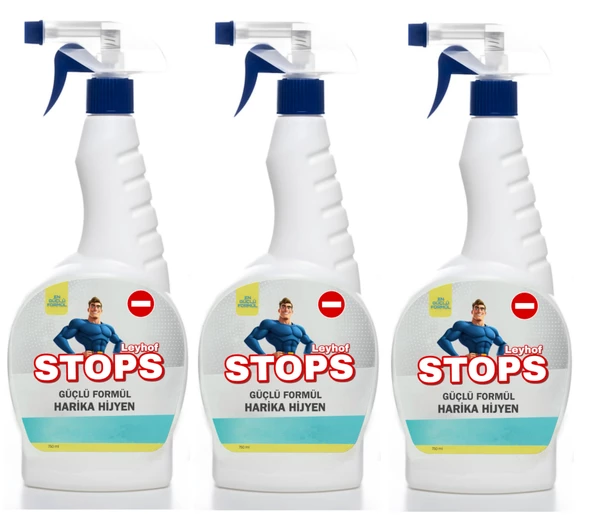 Leyhof 3 Adet Leke Çıkarıcı 750ml Stop Harika Hijyen Forte ürün görseli 1
