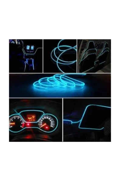 Araç Içi Aydınlatma Ip Neon Led Buz Mavisi ürün görseli 1