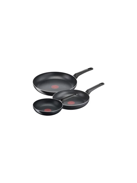 Tefal B55691 Titanyum 1X SimpleCook 3'lü Tava Seti 20/24/28 cm - 2100119732 ürün görseli 1