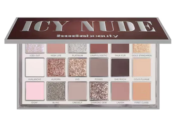 HUDA BEAUTY Icy Nude Eyeshadow Palette - Göz farı paleti ürün görseli 1