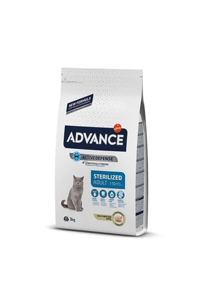 Advance Advance Cat Sterılızed Hindili Kısırlastırılmış Kedi Maması 3 Kg ürün görseli 1