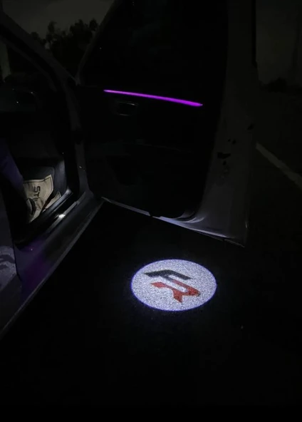 FR Araçları Kapı Altı Led Logo Mesafe Sensörlü Yeni Nesil 2 ADET ürün görseli 1