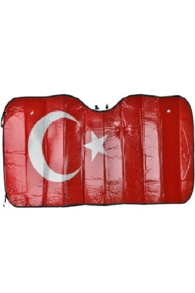 Perde Güneşlik Ön Büyük Boy Türk Bayrağı ürün görseli 1