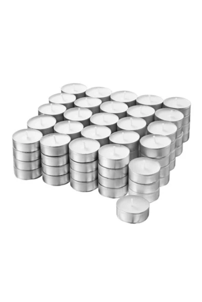 Mistik Glimma Tealight Mum Beyaz Beyaz Kokulu 100+ ürün görseli 1