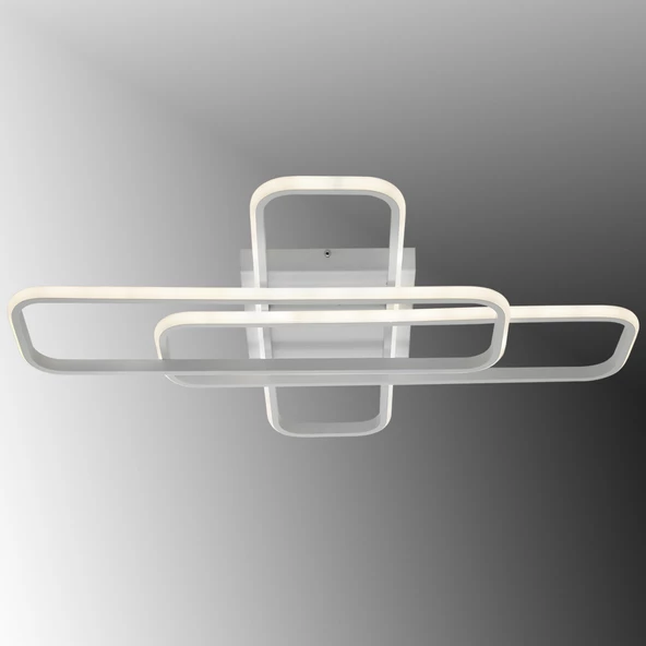 TT Aydınlatma TT324-BY  57 x 17 Profil Mat Beyaz 3 lü Plofonyer Led Avize ürün görseli 1
