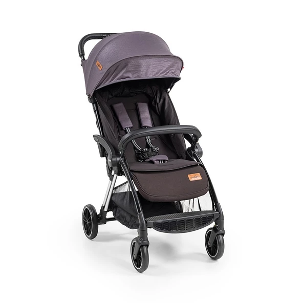 Baby2go Tulipa Cabin Otomatik Katlanır Bebek Arabası  Gri ürün görseli 1