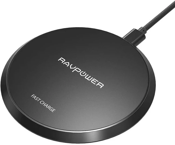 RAVPOWER RP 7.5W+10W Kablosuz Siyah Şarj Cihazı RP-PC063 ürün görseli 1