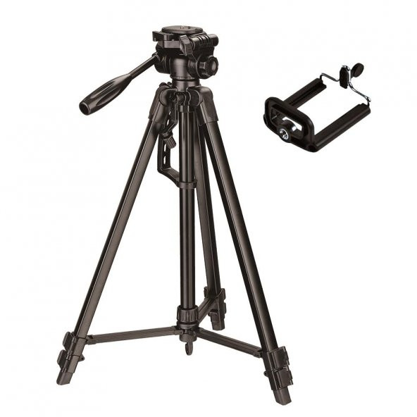Czp 135CM Profesyonel Foto Video Tripod Telefon Tucaklı ürün görseli 1
