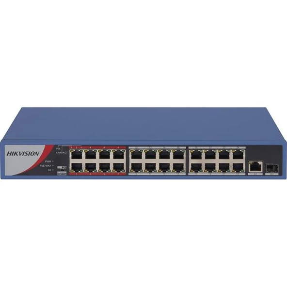Hıkvısıon Ds-3E0326P-E/M(B) 24Xfe+1Xge-1Ge/Spf Yönetilemez 240W Poe Swıtch ürün görseli 1