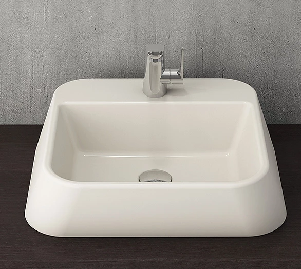 Bocchi Firenze Batarya Banklı Çanak Lavabo Bisküvi 1074-014-0126 ürün görseli 1