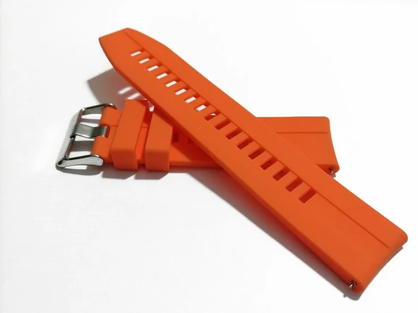 Fado  Akıllı Saat Kordonu  Akıllı Pimli  Silikon   22  mm  (74 ) Oranj renk ürün görseli 1