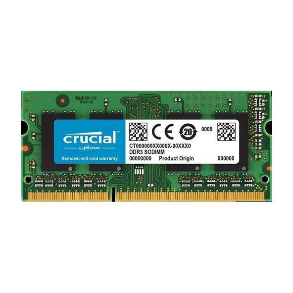 Crucial 8GB 1600MHz DDR3 SODIMM CL11 CT102464BF160B Ram ürün görseli 1