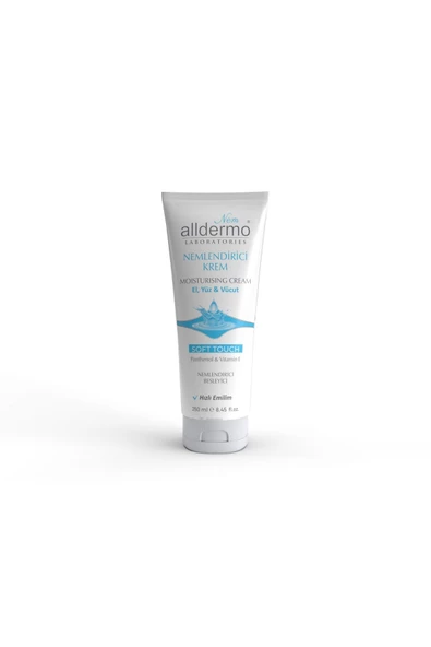 Alldermo Nemlendirici El, Yüz, Vücut Krem Soft Touch 250ml ürün görseli 1