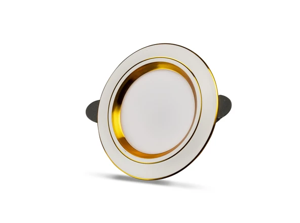 NOAS YL38 0520 Beyaz Kasa Gold Detaylı Led Spot 5W 3 Renkli ürün görseli 1