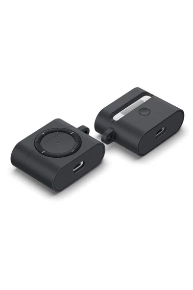 Spigen Apple AirPods Pro (1.nesil) ile Uyumlu Kılıf Classic Shuffle Charcoal - ASD00838 ürün görseli 1