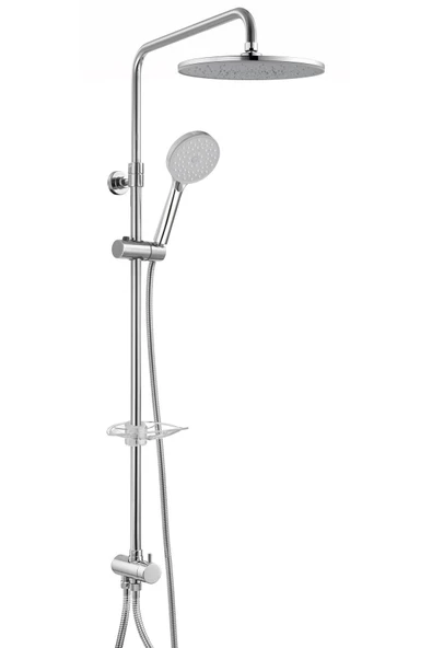 Eca Dalia Plus Teleskobik Kolonlu Banyo Tepe Duş Seti Yuvarlak Takım 102158040 ürün görseli 1