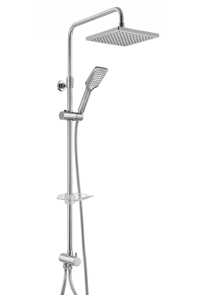 Eca Tiera Teleskobik Kolonlu Banyo Tepe Duş Sistemi Kare Takım 102158042 ürün görseli 1