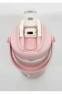 Shotay Askılı Mug Çelik Bardak 450Ml Pastel Pembe - Resim 9