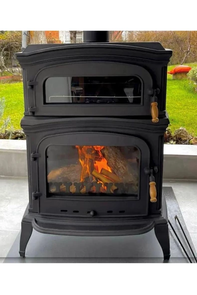 flamestove  Fırınlı Döküm Soba Şömine Fs033 ürün görseli 1