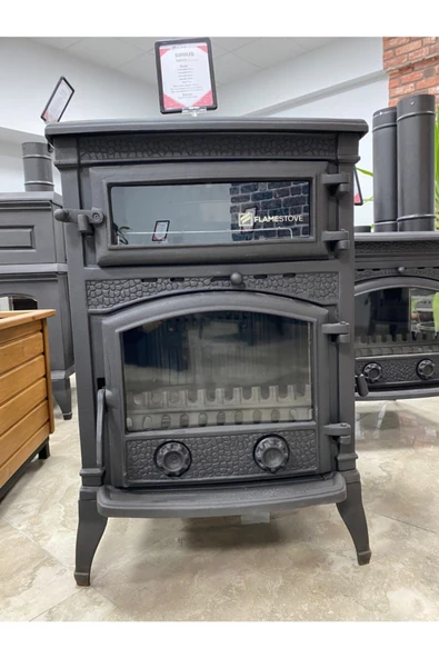 flamestove  Sirius Maxi Yan Kapak Şömine Döküm Soba Fsyk1 ürün görseli 1