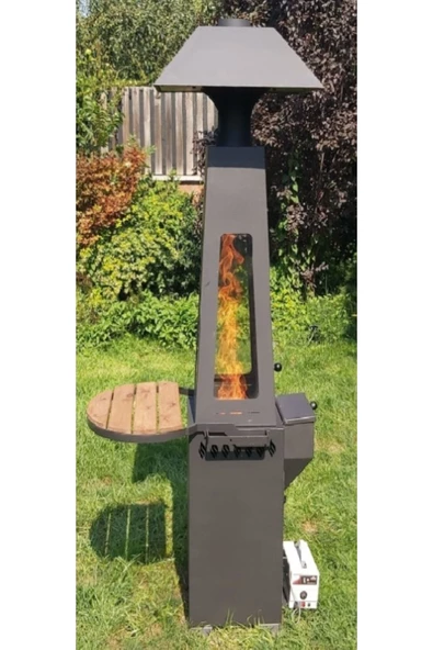 flamestove  Volkano 4 Camlı Pelet Yakıtlı Şömine ürün görseli 1