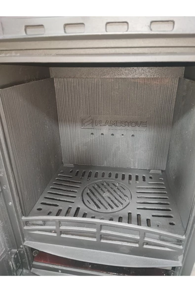flamestove  Lodi Tek Camlı Çelik Soba - Resim 3