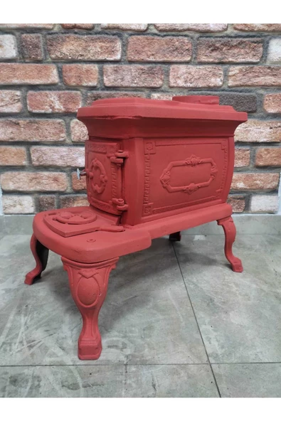 flamestove  FLAME STOVE FS-059K NOSTALJİ KIRMIZI RENKLİ KOMPLE PİK DÖKÜM ürün görseli 1