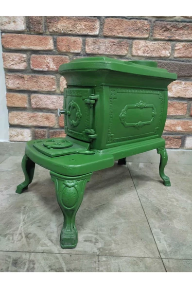 flamestove  FLAME STOVE FS-059Y NOSTALJİ YEŞİL RENKLİ KOMPLE PİK DÖKÜM ürün görseli 1