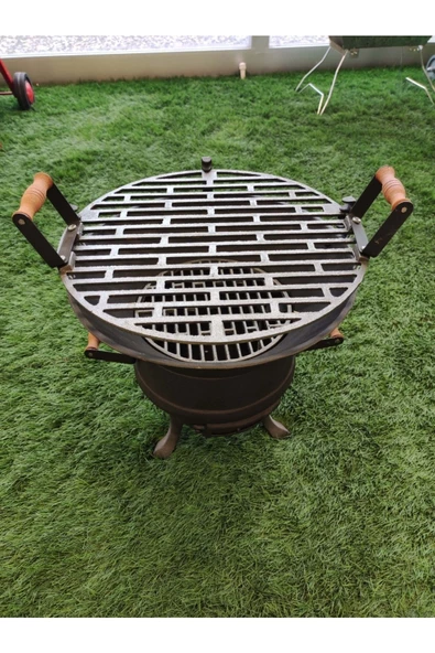 flamestove  Kademeli Yuvarlak Döküm Mangal Fs401 ürün görseli 1