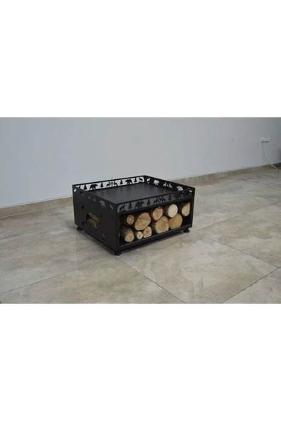 flamestove  50x60 DOĞA DESENLİ LAZER KESİM ODUNLUKLU ALTLIK (MODENA SERİSİ İÇİNDİR.) ürün görseli 1