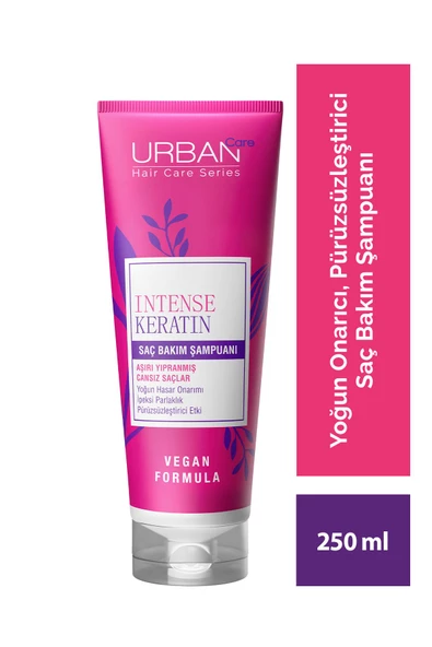 Intense Keratin Aşırı Yıpranmış Saçlara Özel Saç Bakım Şampuanı-250 Ml-vegan ürün görseli 1