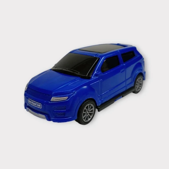 Çek Bırak Arabalar 10 Cm - Mavi Hatchback ürün görseli 1